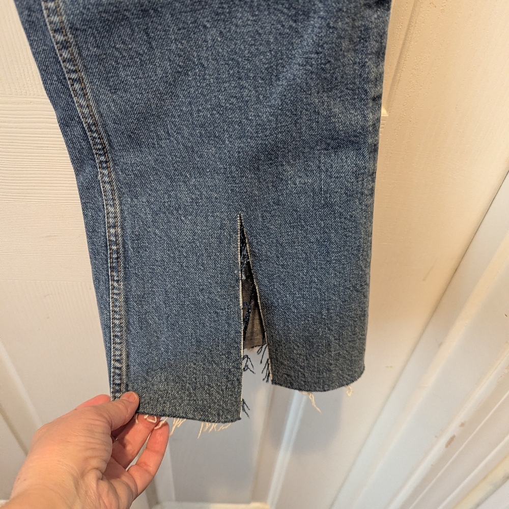 Anine Bing Roxanne Button Fly Split Hem Denim Blue Jeans Size 26 *GUC - Picture 5 of 13